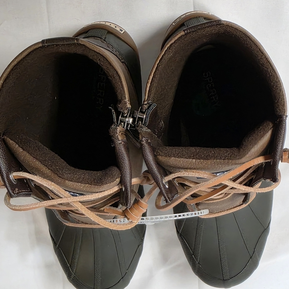 Sperry Syren Golf Two Tone Waterproof Duck Boots Womens Size 7.5 New - Picture 5 of 9